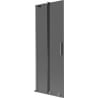 Mexen Velar L Badewannenfaltwand 2-teilig verschiebbar 70 x 150 cm, grafit, gun metal - 896-070-003-41-95