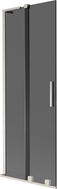 Mexen Velar L Badewannenabtrennung 2-flügelig, 70 x 150 cm, Graphit, gebürstetes Nickel - 896-070-003-41-97