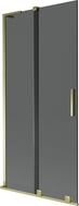 Mexen Velar L Badewannenabtrennung 2-teilig verschiebbar 90 x 150 cm, Graphit, Gold - 896-090-003-41-50