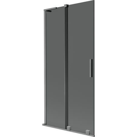 Mexen Velar L Duschwand für die Badewanne 2-flügelig verschiebbar 90 x 150 cm, Grafit, Gun Metal - 896-090-003-41-95