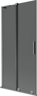 Mexen Velar L Duschwand für die Badewanne 2-flügelig verschiebbar 90 x 150 cm, Grafit, Gun Metal - 896-090-003-41-95