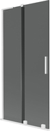 Mexen Velar L Badewannen-Schutzwand 2-flügelig, verschiebbar 95 x 150 cm, Graphit, Weiß - 896-095-003-41-20