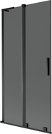 Mexen Velar L Badewannenwand 2-teilig verschiebbar 95 x 150 cm, Graphit, Schwarz - 896-095-003-41-70