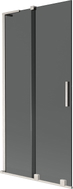 Mexen Velar L Badewannenabtrennung 2-flügelig verschiebbar 95 x 150 cm, Grafit, gebürsteter Nickel - 896-095-003-41-97