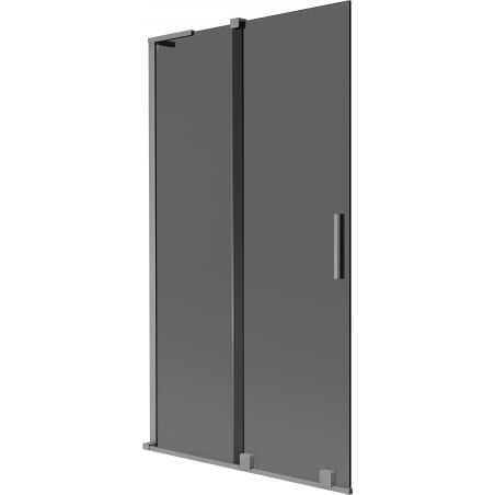 Mexen Velar L Badewannenabtrennung 2-flügelig verschiebbar 100 x 150 cm, graphit, Gun Metal - 896-100-003-41-95