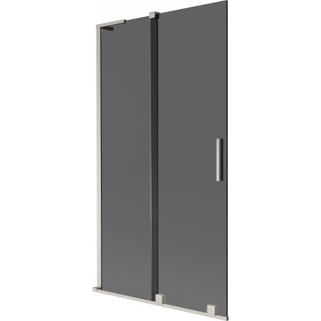 Mexen Velar L Badewannenwand 2-teilig verschiebbar 100 x 150 cm, grafit, gebürsteter Nickel - 896-100-003-41-97