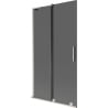 Mexen Velar L Badewannenwand 2-teilig verschiebbar 100 x 150 cm, grafit, gebürsteter Nickel - 896-100-003-41-97