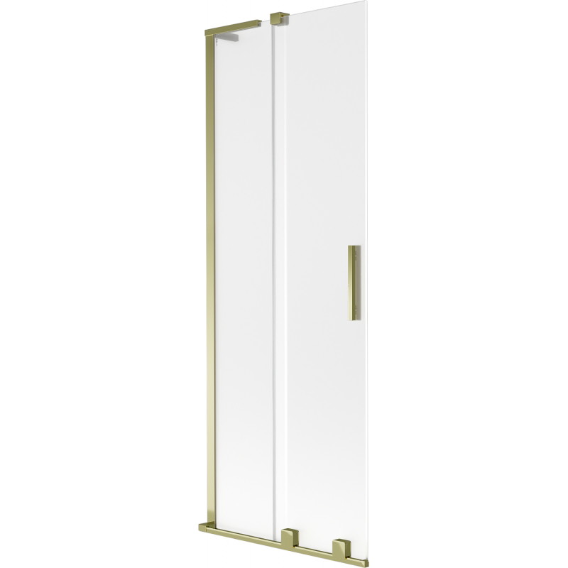 Mexen Velar L Badewannenabtrennung 2-flügelig verschiebbar 70 x 150 cm, matt, gold - 896-070-003-31-50