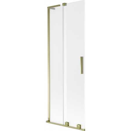 Mexen Velar L Badewannenabtrennung 2-flügelig verschiebbar 70 x 150 cm, matt, gold - 896-070-003-31-50