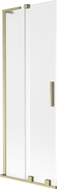 Mexen Velar L Badewannenabtrennung 2-flügelig verschiebbar 70 x 150 cm, gefrostet, gebürstetes Gold - 896-070-003-31-55