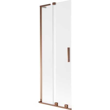 Mexen Velar L Duschabtrennung 2-flügelig verschiebbar 70 x 150 cm, Mattglas, Roségold - 896-070-003-31-60