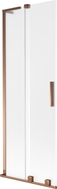 Mexen Velar L Duschabtrennung 2-flügelig verschiebbar 70 x 150 cm, Mattglas, Roségold - 896-070-003-31-60