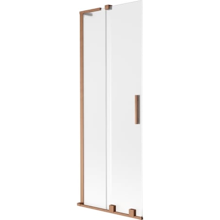 Mexen Velar L Badewannenwand 2-teilig, verschiebbar 70 x 150 cm, matt, gebürstetes Kupfer - 896-070-003-31-65