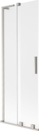 Mexen Velar L Badewannenabtrennung 2-flügelig, schiebbar 70 x 150 cm, matt, gebürsteter Nickel - 896-070-003-31-97