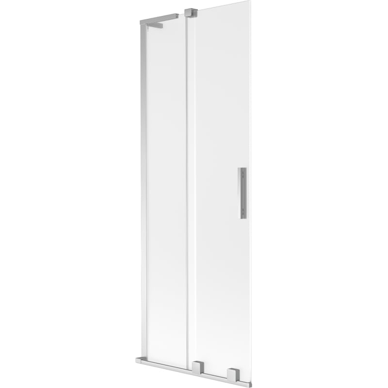 Mexen Velar L Badewannenabtrennung 2-flügelig verschiebbar 75 x 150 cm, matt, Chrom - 896-075-003-31-01