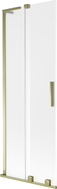 Mexen Velar L Badewannen-Faltwand 2-teilig, schiebbar 75 x 150 cm, matt, gold - 896-075-003-31-50