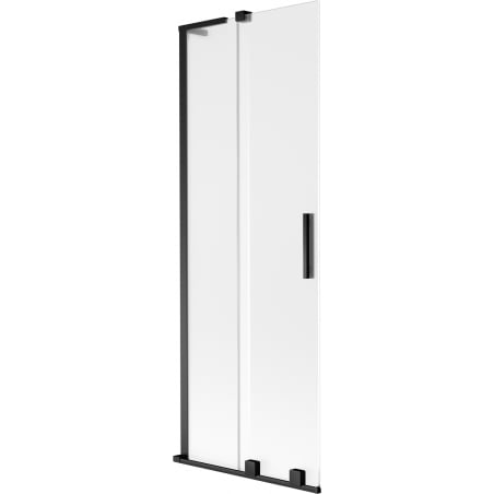 Mexen Velar L Badewannenfaltwand 2-flügelig verschiebbar 75 x 150 cm, matt, schwarz - 896-075-003-31-70