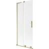 Mexen Velar L Badewannenfaltwand 2-flügelig verschiebbar 80 x 150 cm, matt, gebürstetes Gold - 896-080-003-31-55