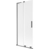 Mexen Velar L Badewannenfaltwand 2-flügelige Schiebetür 80 x 150 cm, satiniert, Gun Metal - 896-080-003-31-95