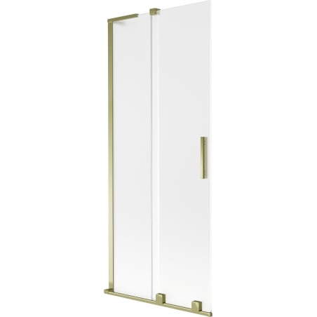 Mexen Velar L Duschabtrennung, 2-flügelig, verschiebbar, 85 x 150 cm, matt, gold - 896-085-003-31-50