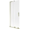 Mexen Velar L Duschabtrennung, 2-flügelig, verschiebbar, 85 x 150 cm, matt, gold - 896-085-003-31-50