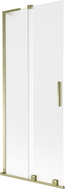 Mexen Velar L Duschabtrennung, 2-flügelig, verschiebbar, 85 x 150 cm, matt, gold - 896-085-003-31-50