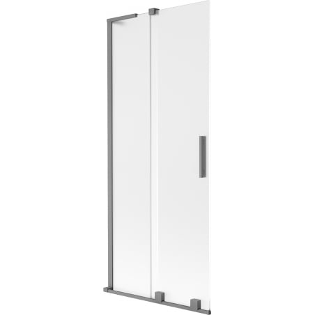 Mexen Velar L Badewannenabtrennung 2-flügelig, 85 x 150 cm, matt, Gun Metal - 896-085-003-31-95