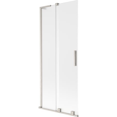 Mexen Velar L Badewannenfaltwand 2-flügelig, schiebbar 85 x 150 cm, matt, gebürsteter Nickel - 896-085-003-31-97