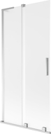 Mexen Velar L Badewannenwand 2-flügelig, verschiebbar 90 x 150 cm, matt, Chrom - 896-090-003-31-01