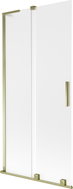 Mexen Velar L Badewannenwand 2-flügelig, verschiebbar 90 x 150 cm, matt, gold - 896-090-003-31-50