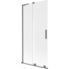 Mexen Velar L Duschabtrennung für Badewanne, 2-flügelig, verschiebbar 90 x 150 cm, matt, Gun Metal - 896-090-003-31-95