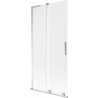 Mexen Velar L Badewannenabtrennung 2-flügelig verschiebbar 95 x 150 cm, matt, chrom - 896-095-003-31-01