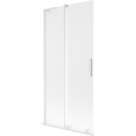 Mexen Velar L Duschwand 2-flügelig verschiebbar 95 x 150 cm, matt, weiß - 896-095-003-31-20