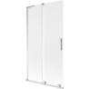 Mexen Velar L Badewannenabtrennung 2-flügelig Schiebbar 100 x 150 cm, matt, chrom - 896-100-003-31-01