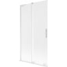 Mexen Velar L Badewannenwand 2-flügelig verschiebbar 100 x 150 cm, satiniert, weiß - 896-100-003-31-20