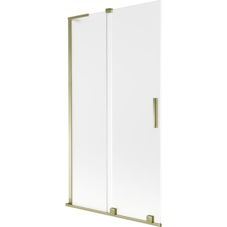 Mexen Velar L Duschabtrennung 2-flügelig, verschiebbar 100 x 150 cm, mattiert, gold - 896-100-003-31-50