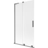 Mexen Velar L Badewannenaufsatz 2-flüglig verschiebbar 100 x 150 cm, matt, gun grau gebürstet - 896-100-003-31-66