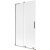Mexen Velar L Badewannenwand 2-flügelig verschiebbar 100 x 150 cm, matt, gebürsteter Nickel - 896-100-003-31-97