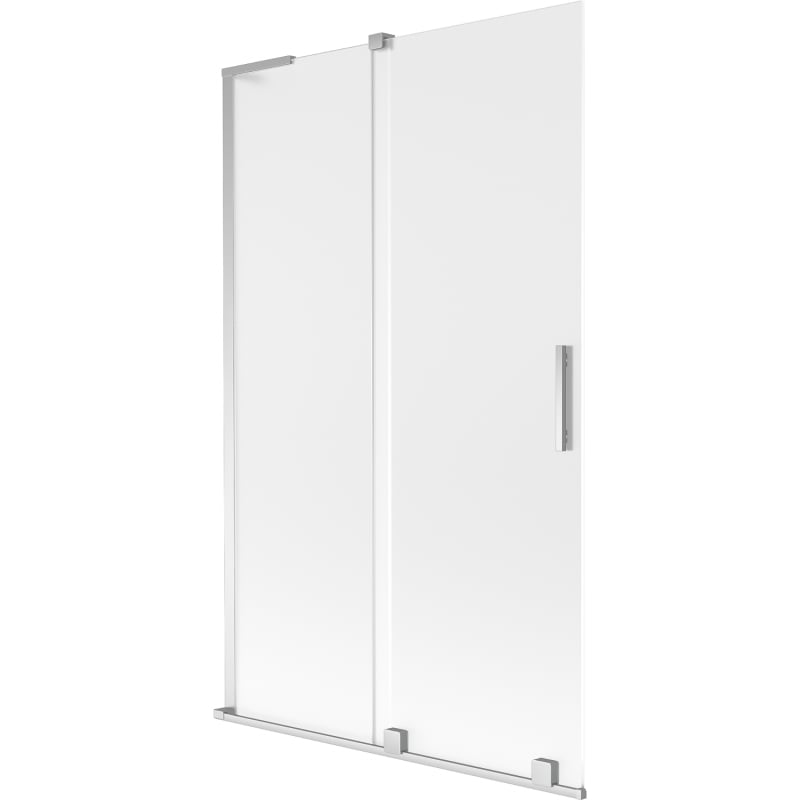 Mexen Velar L Badewannenfaltwand 2-teilig verschiebbar 110 x 150 cm, matt, Chrom - 896-110-003-31-01