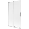Mexen Velar L Badewannenfaltwand 2-teilig verschiebbar 110 x 150 cm, matt, Chrom - 896-110-003-31-01