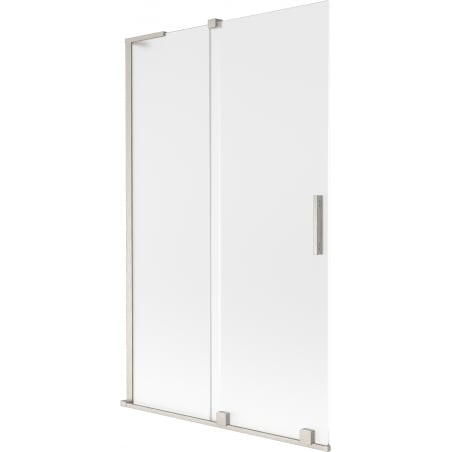 Mexen Velar L Badewannenwand 2-flügelig verschiebbar 110 x 150 cm, matt, gebürsteter Nickel - 896-110-003-31-97