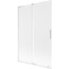 Mexen Velar L Badewannenwand 2-flügelig verschiebbar 120 x 150 cm, matt, weiß - 896-120-003-31-20