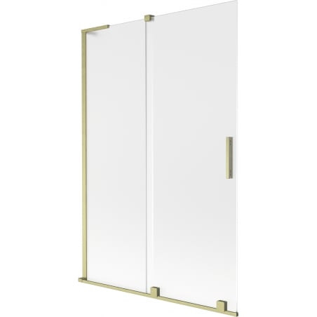Mexen Velar L Badewannenabtrennung 2-flügelig verschiebbar 120 x 150 cm, matt, gebürstetes Gold - 896-120-003-31-55