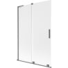 Mexen Velar L Badewannenfaltwand 2-teilig verschiebbar 120 x 150 cm, satiniert, Gun Metal - 896-120-003-31-95