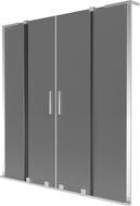 Mexen Velar L Duo Badewannenwand 2-flügelig verschiebbar 150 x 150 cm, graphit, chrom - 896-150-003-42-01