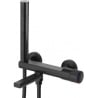 Mexen Diamond Badewannenarmatur mit Duschset, schwarz - 71530-70