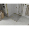 Mexen Lima Faltbare Duschkabine 70 x 70 cm, transparent, gold - 856-070-070-50-00