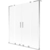 Mexen Velar L Duo Badewannenabtrennung, 2-flügelig, 150 x 150 cm, matt, chrom - 896-150-003-32-01