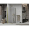 Mexen Lima Faltbare Duschkabine 70 x 70 cm, transparent, gold - 856-070-070-50-00