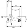 Mexen Diamond Badewannenarmatur mit Duschset, gold - 71530-50